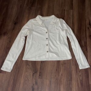 Madewell Button-front Sweater w/ Collar